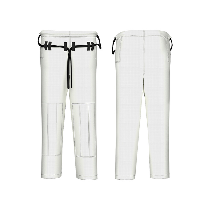 Drakos Plain White BJJ Pant