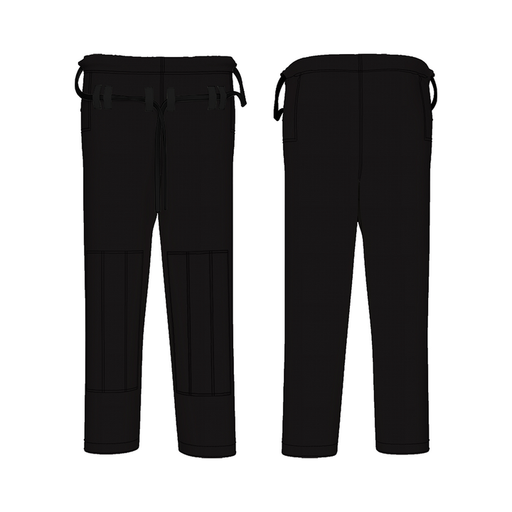 Drakos Plain Black BJJ Pant