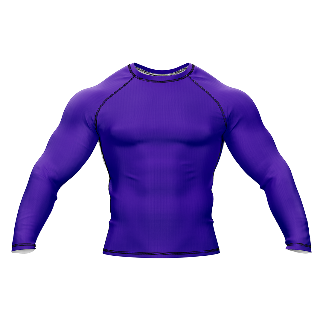 Drakos Purple Ranked BJJ Rashguard