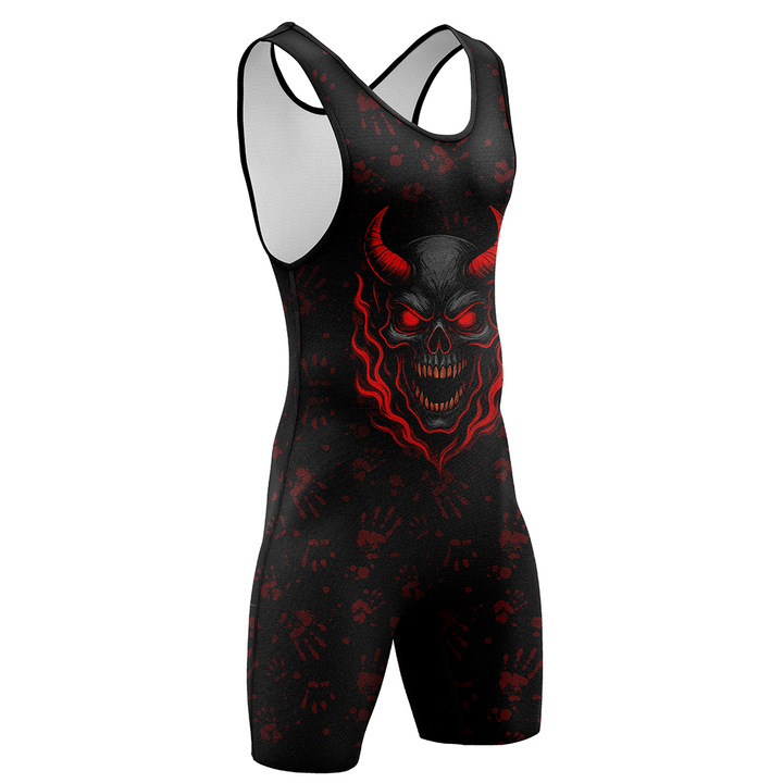 Drakos The Ghost Claw Wrestling Singlet