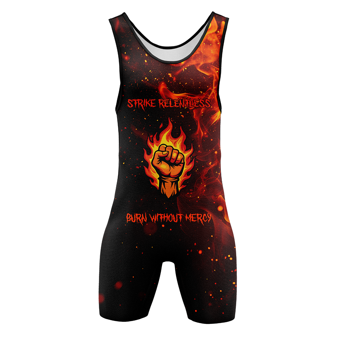 Drakos The Inferno Strike Wrestling Singlet