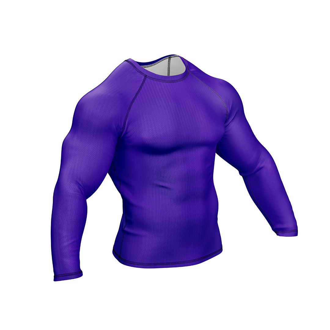Drakos Purple Ranked BJJ Rashguard