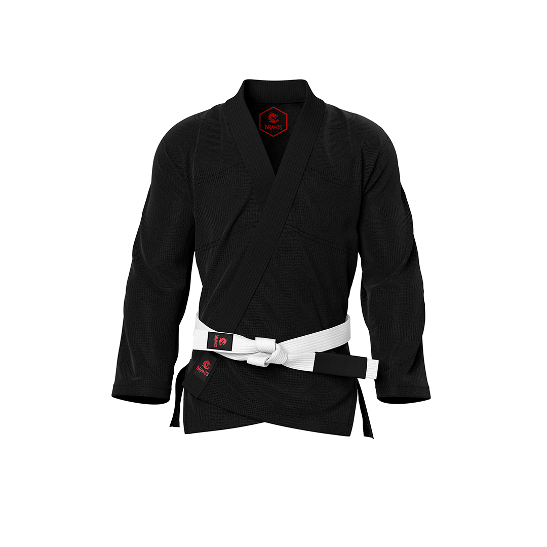 Drakos Plain Black BJJ Jacket