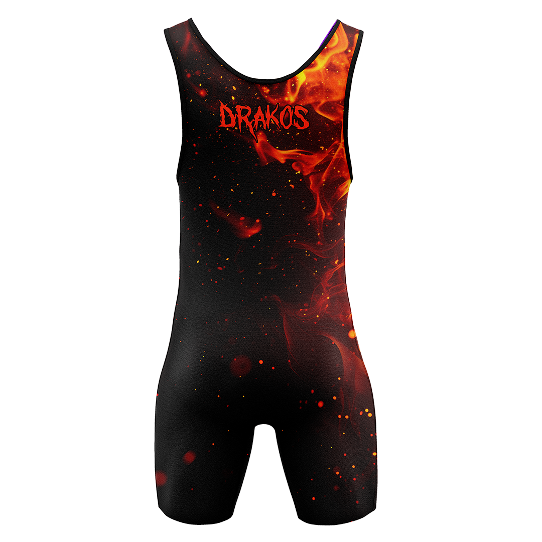 Drakos The Inferno Strike Wrestling Singlet