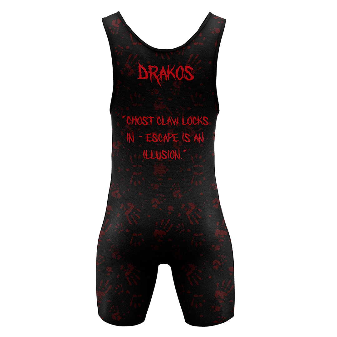 Drakos The Ghost Claw Wrestling Singlet