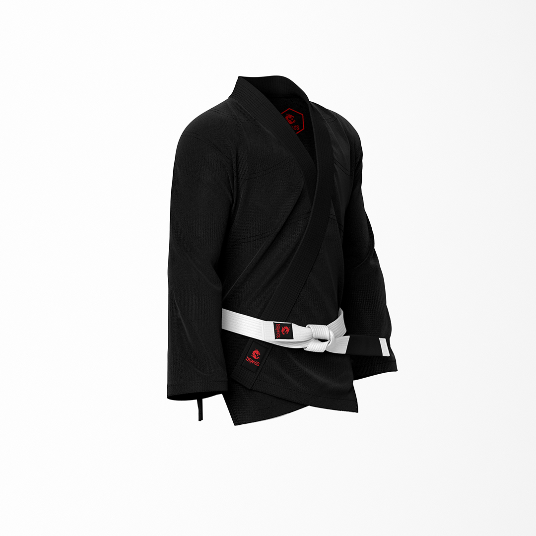 Drakos Plain Black BJJ Jacket