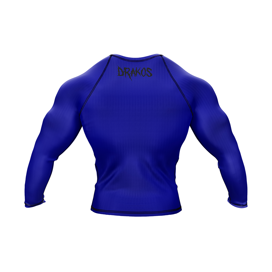 Drakos Blue Ranked BJJ Rashguard