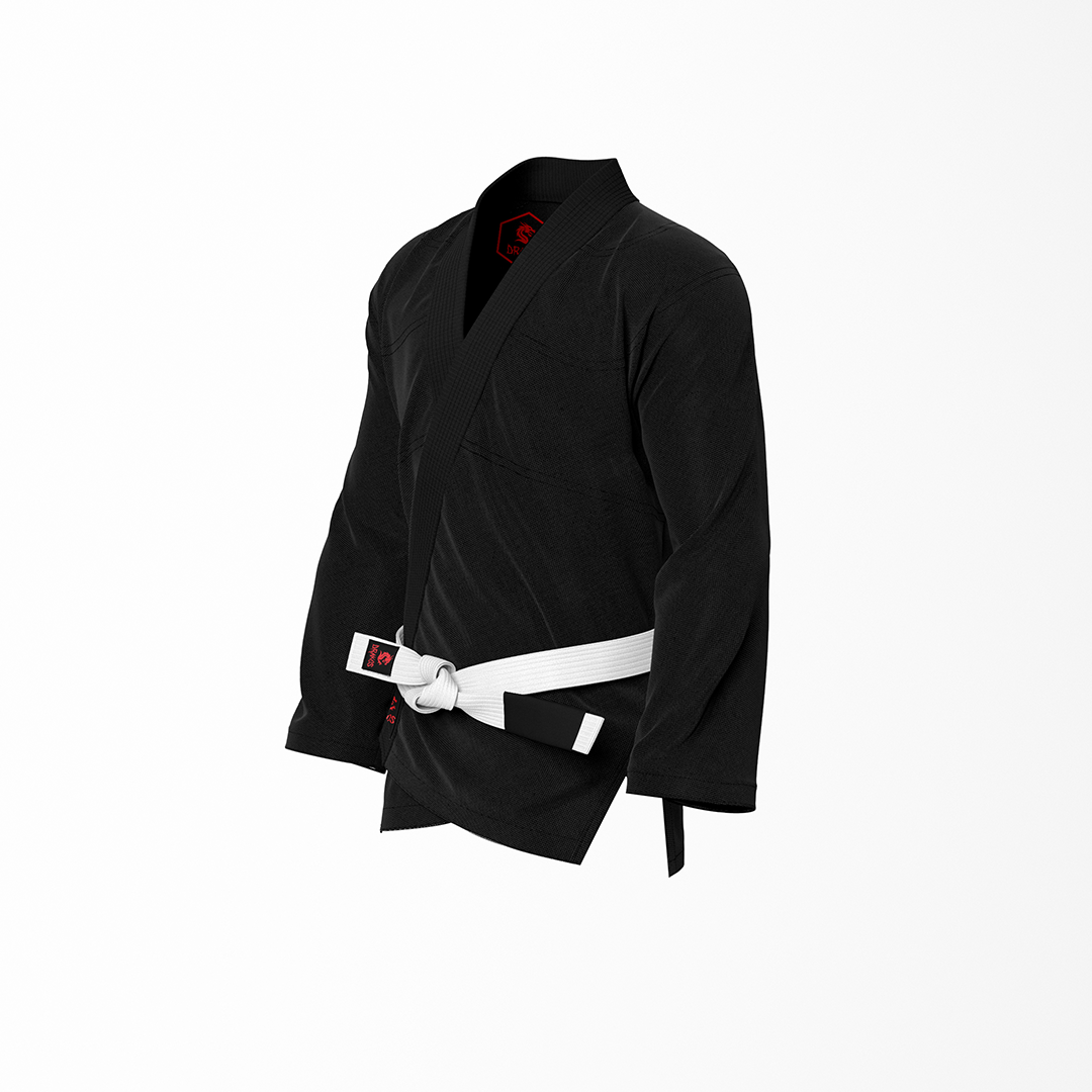 Drakos Plain Black BJJ Jacket