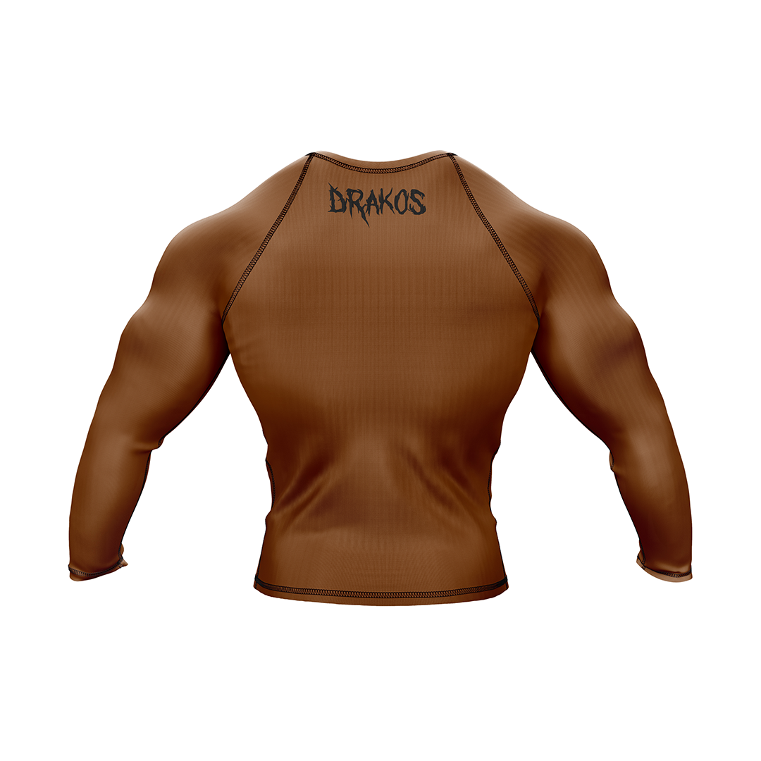 Drakos Brown Ranked BJJ Rashguard