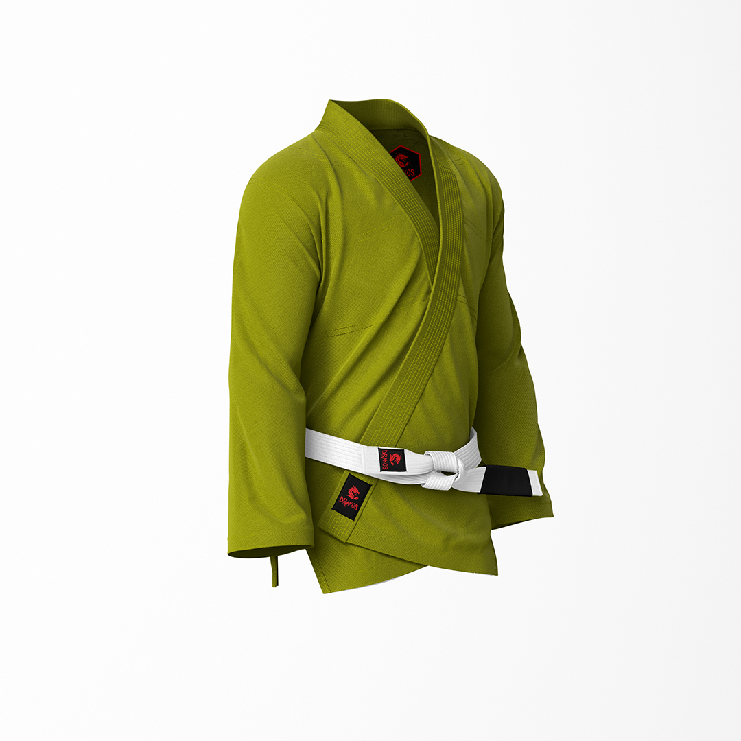 Drakos Plain Olive BJJ Jacket