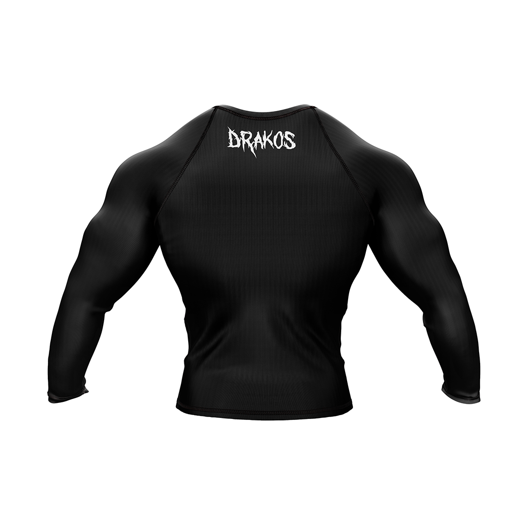 Drakos Black Ranked BJJ Rashguard