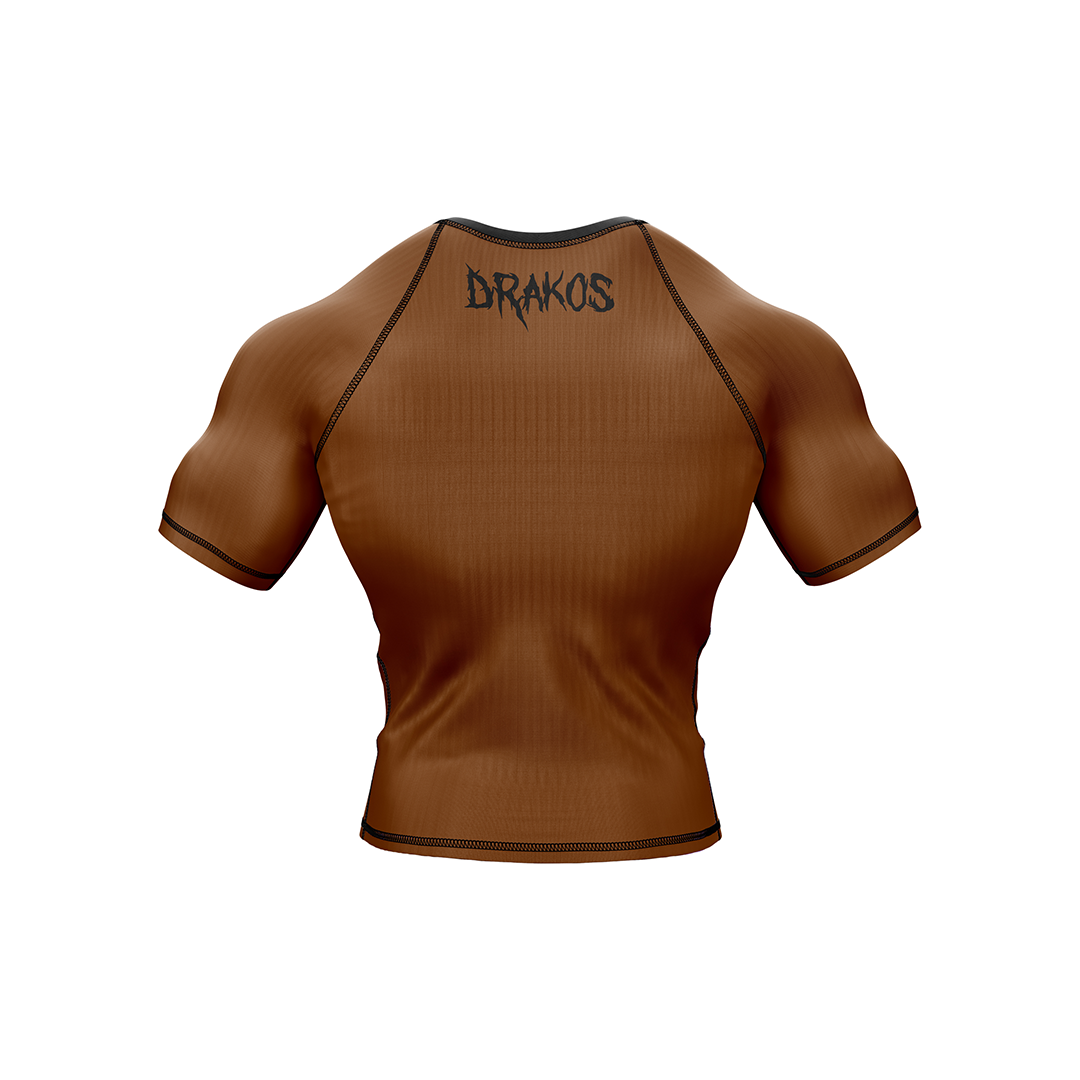 Drakos Brown Ranked BJJ Rashguard