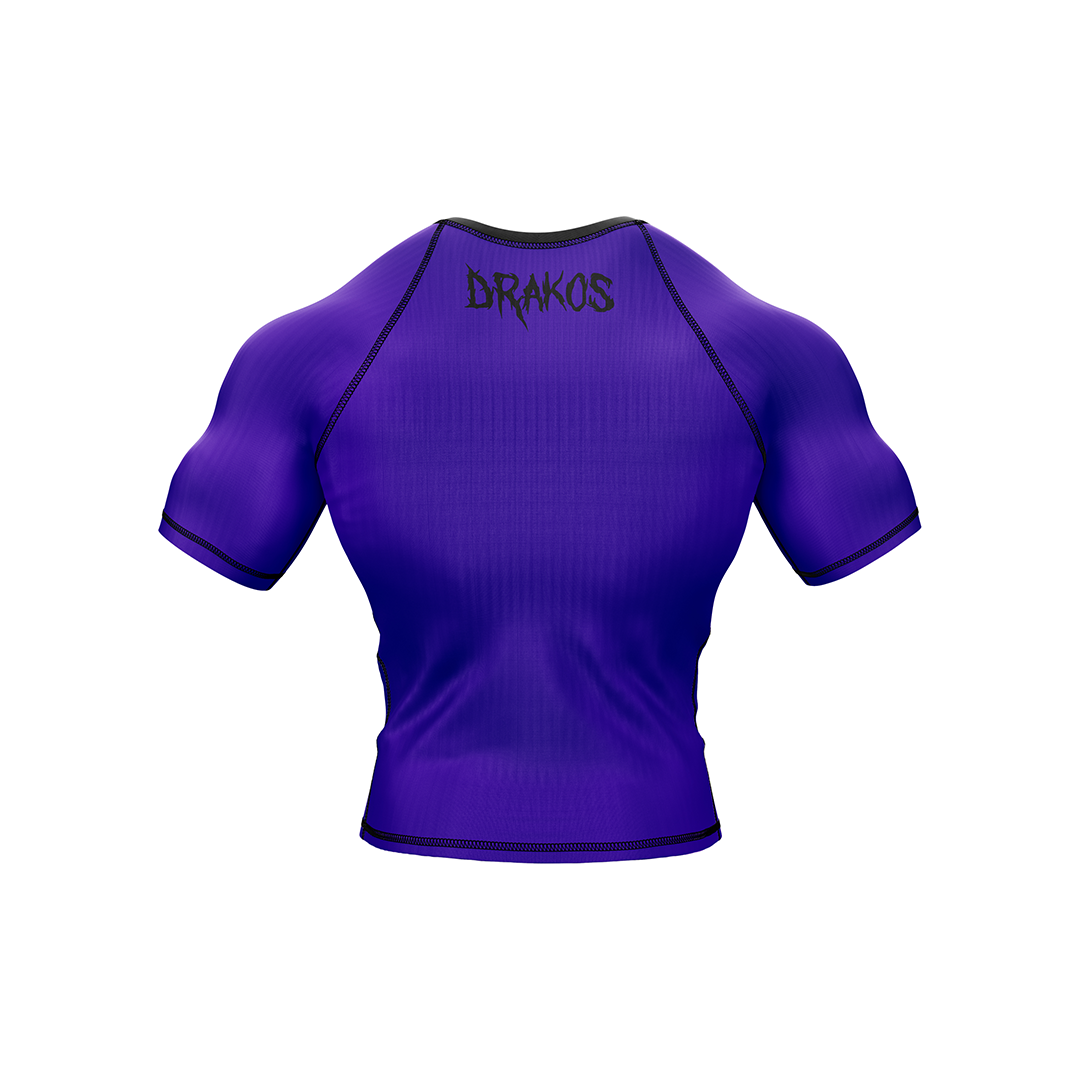 Drakos Purple Ranked BJJ Rashguard