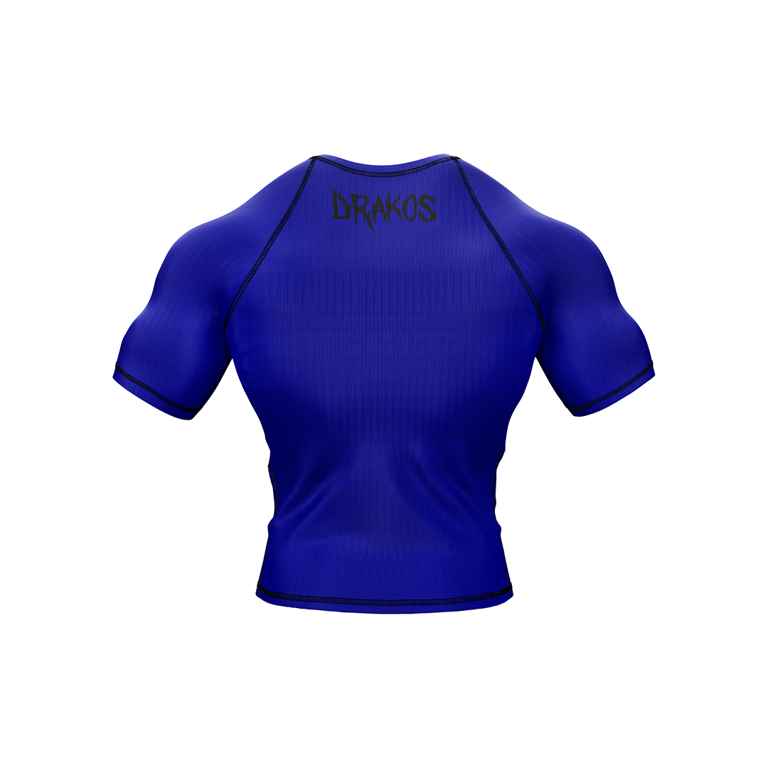 Drakos Blue Ranked BJJ Rashguard